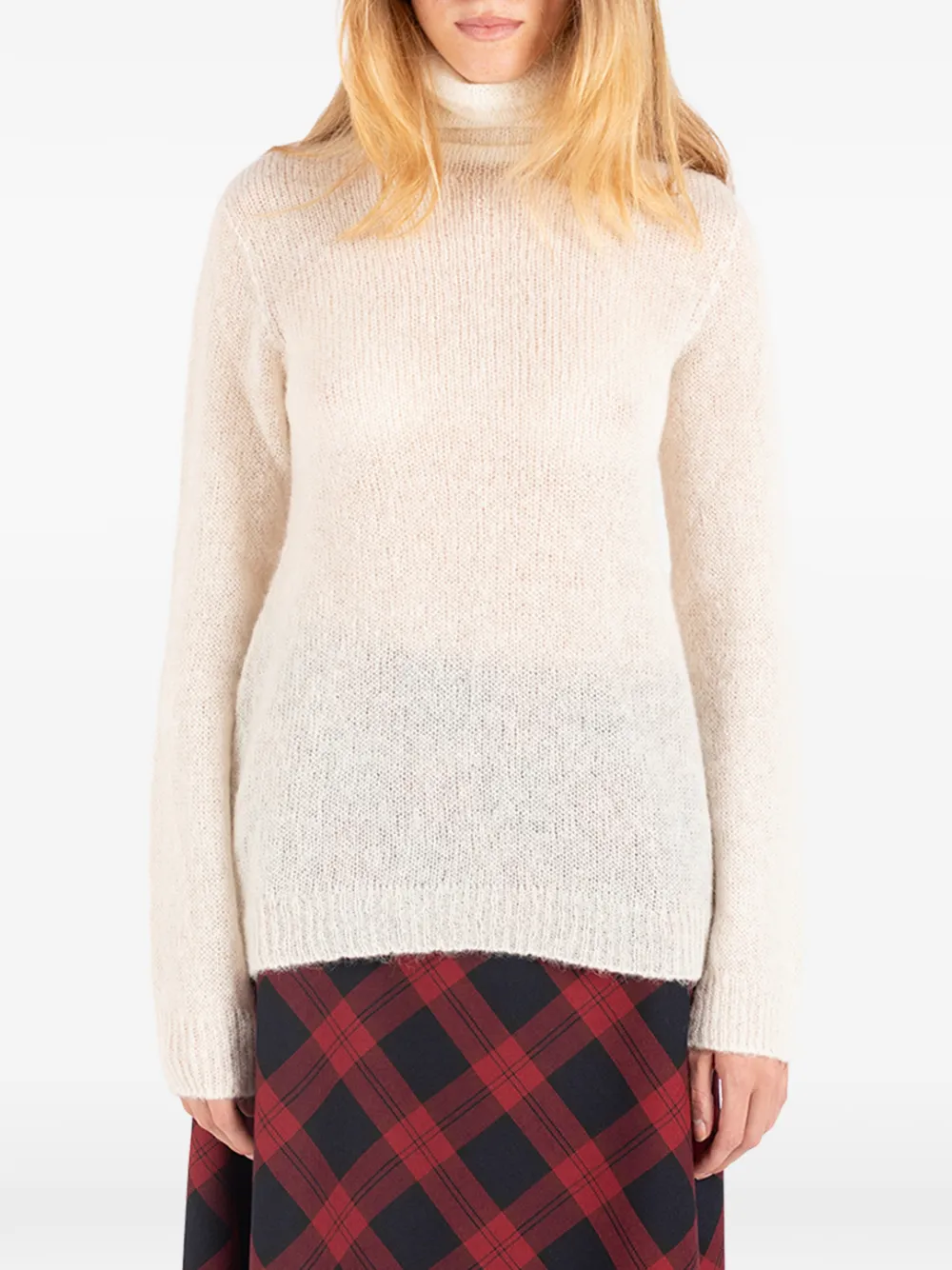 Société Anonyme Serena roll-neck knitted sweater - Blanc Société Anonyme Serena roll-neck knitted sweater - Blanc