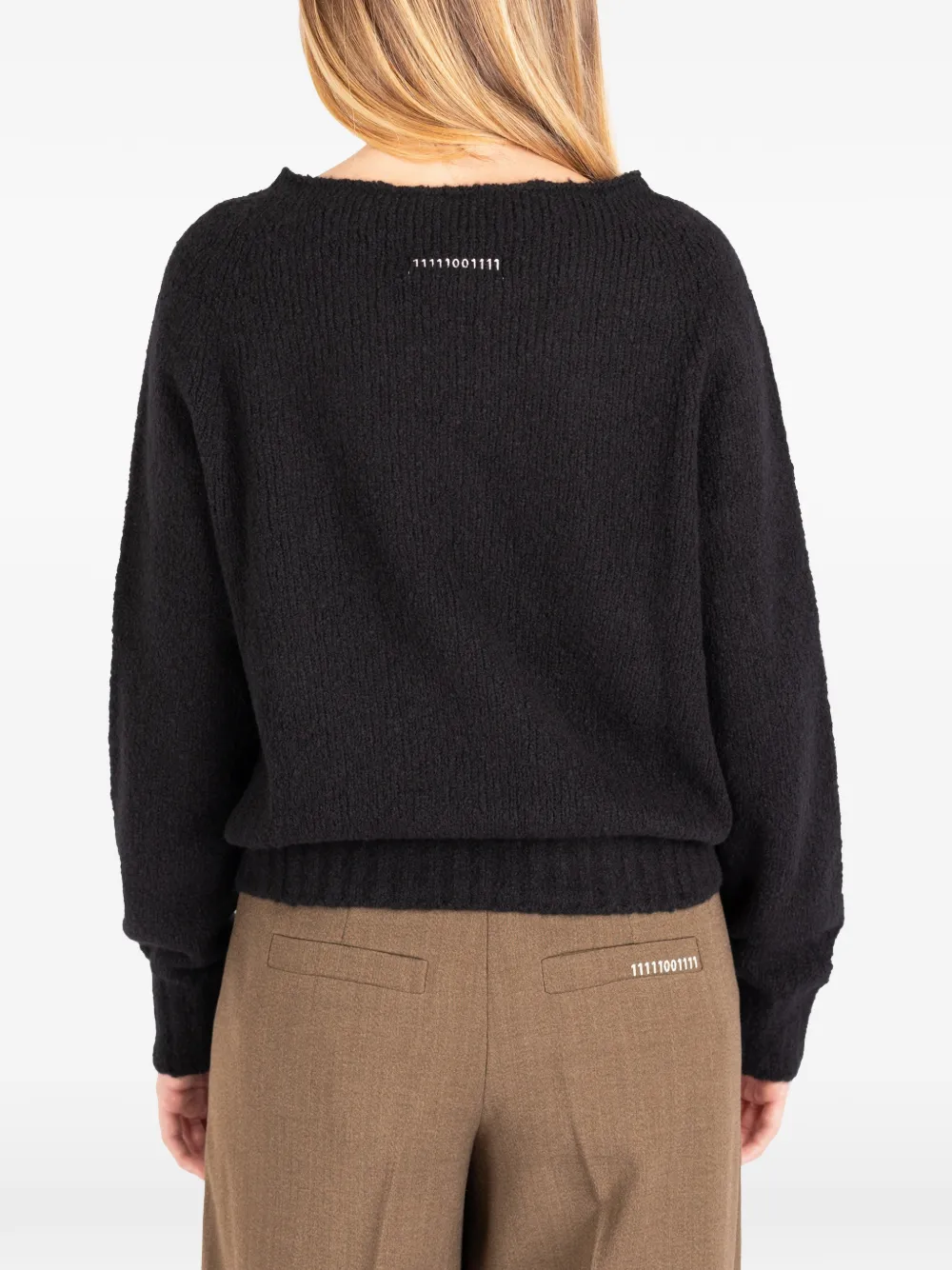 Société Anonyme Janina ribbed-knit sweater Zwart