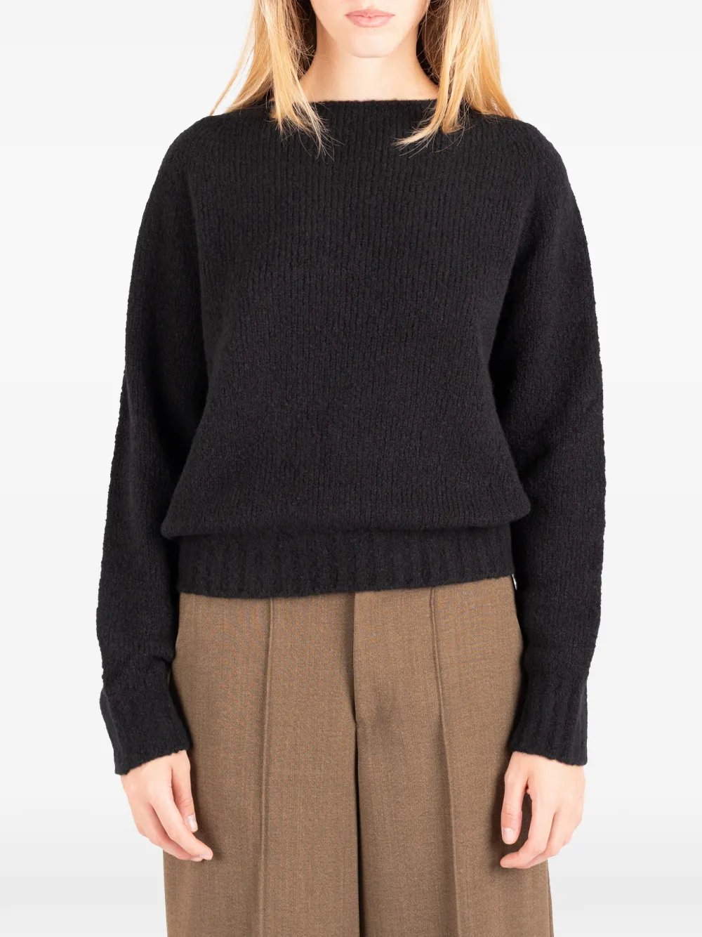 Société Anonyme Janina ribbed-knit sweater Zwart