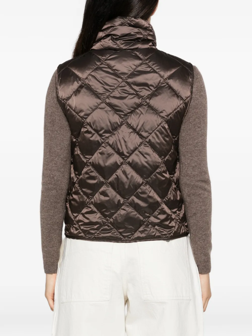 Max Mara Gewatteerde bodywarmer Bruin