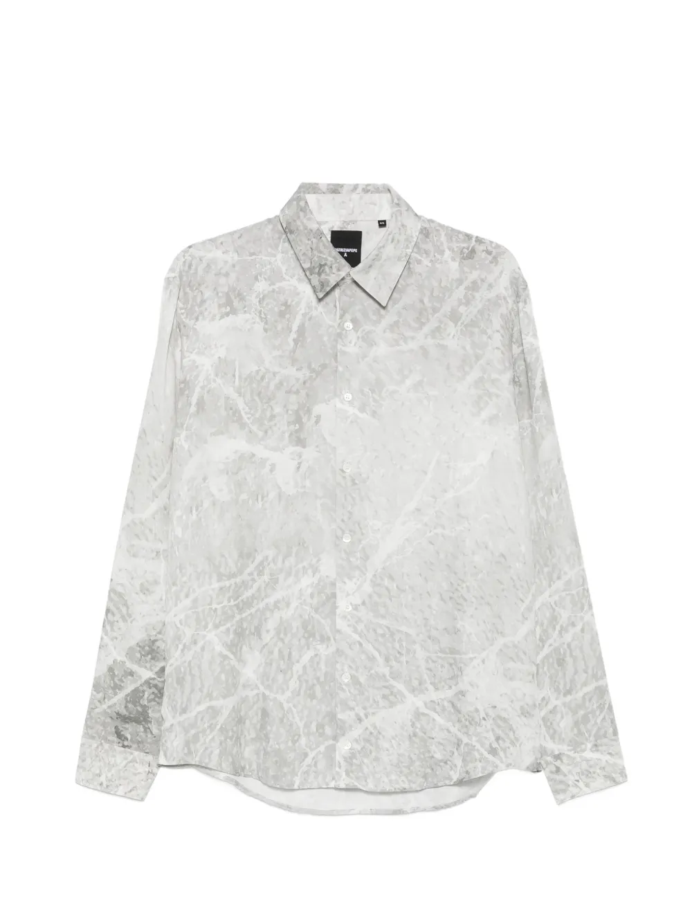 Patrizia Pepe marble-print long-sleeve shirt - Gris Patrizia Pepe marble-print long-sleeve shirt - Gris