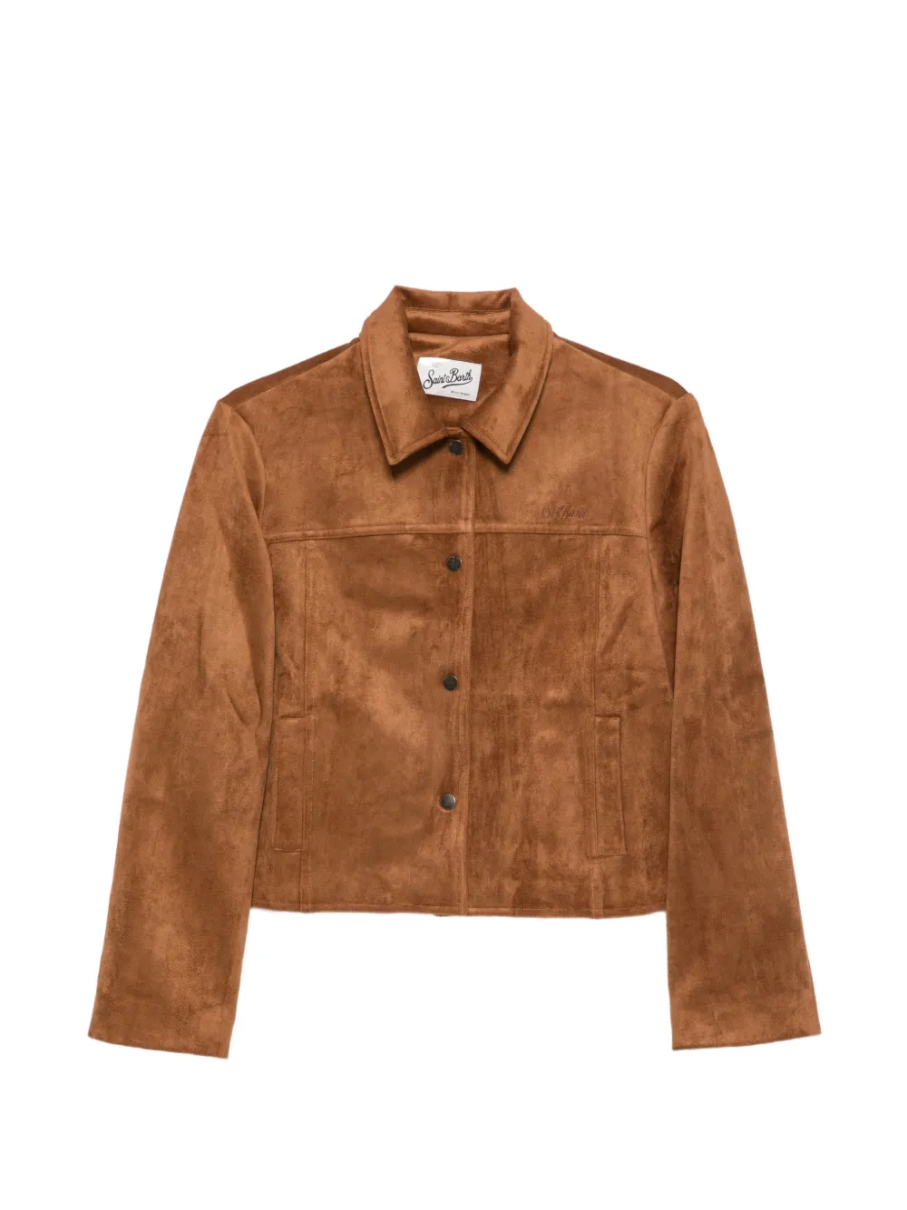MC2 Saint Barth logo-embroidered button-up jacket