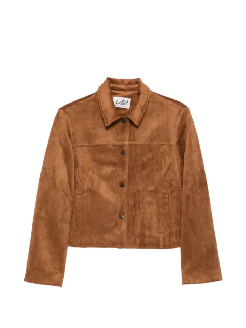 MC2 Saint Barth logo-embroidered button-up jacket
