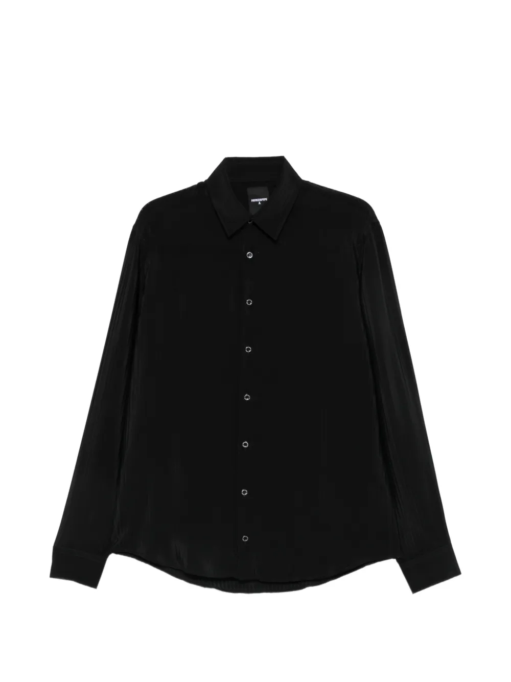 Patrizia Pepe tonal-stitch long-sleeve shirt - Noir Patrizia Pepe tonal-stitch long-sleeve shirt - Noir
