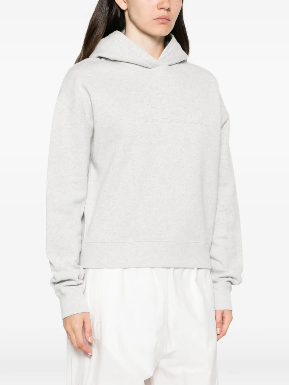 MC2 Saint Barth logo-embroidered hoodie Grijs