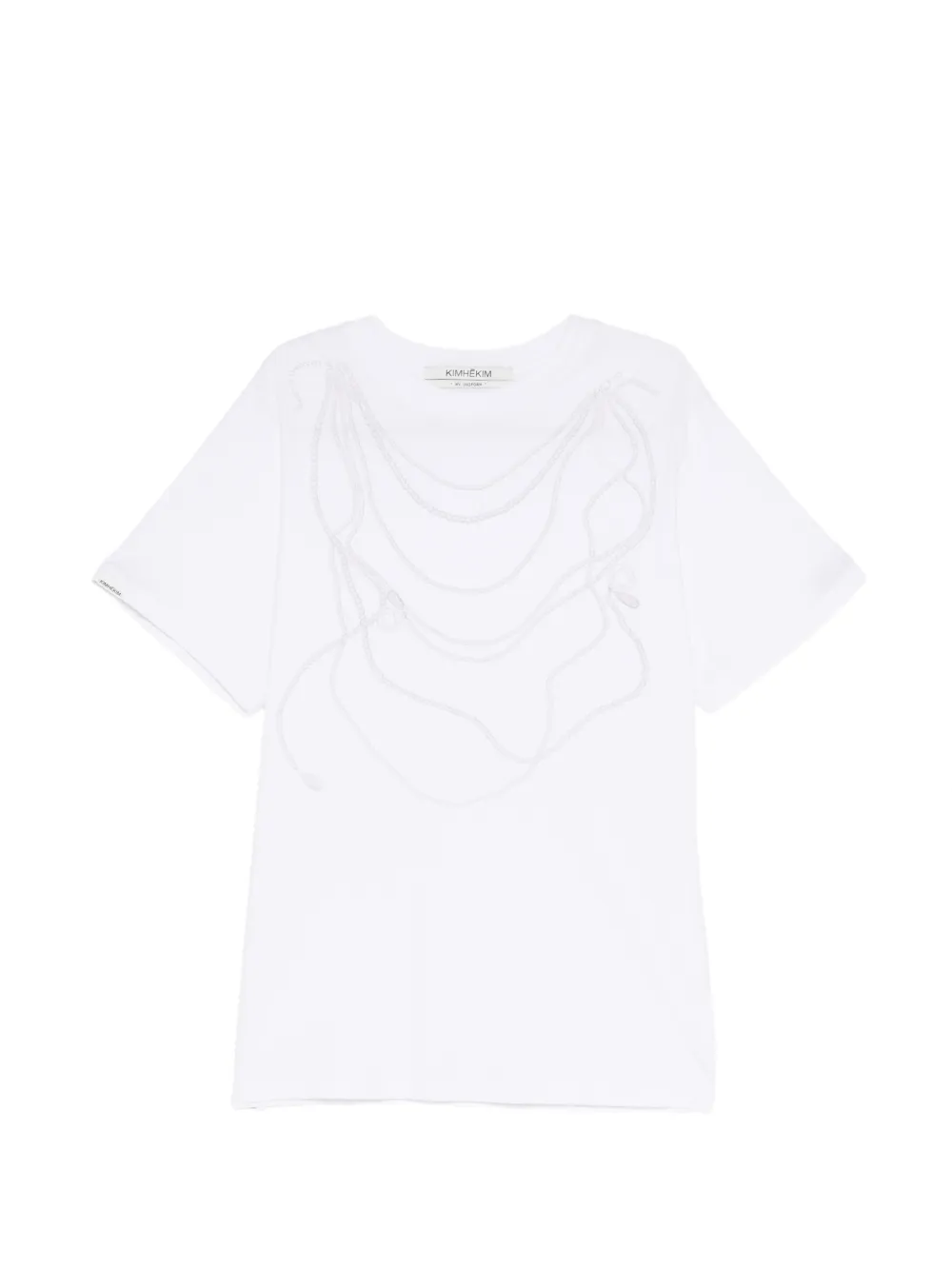Kimhekim pearl-chain printed T-shirt