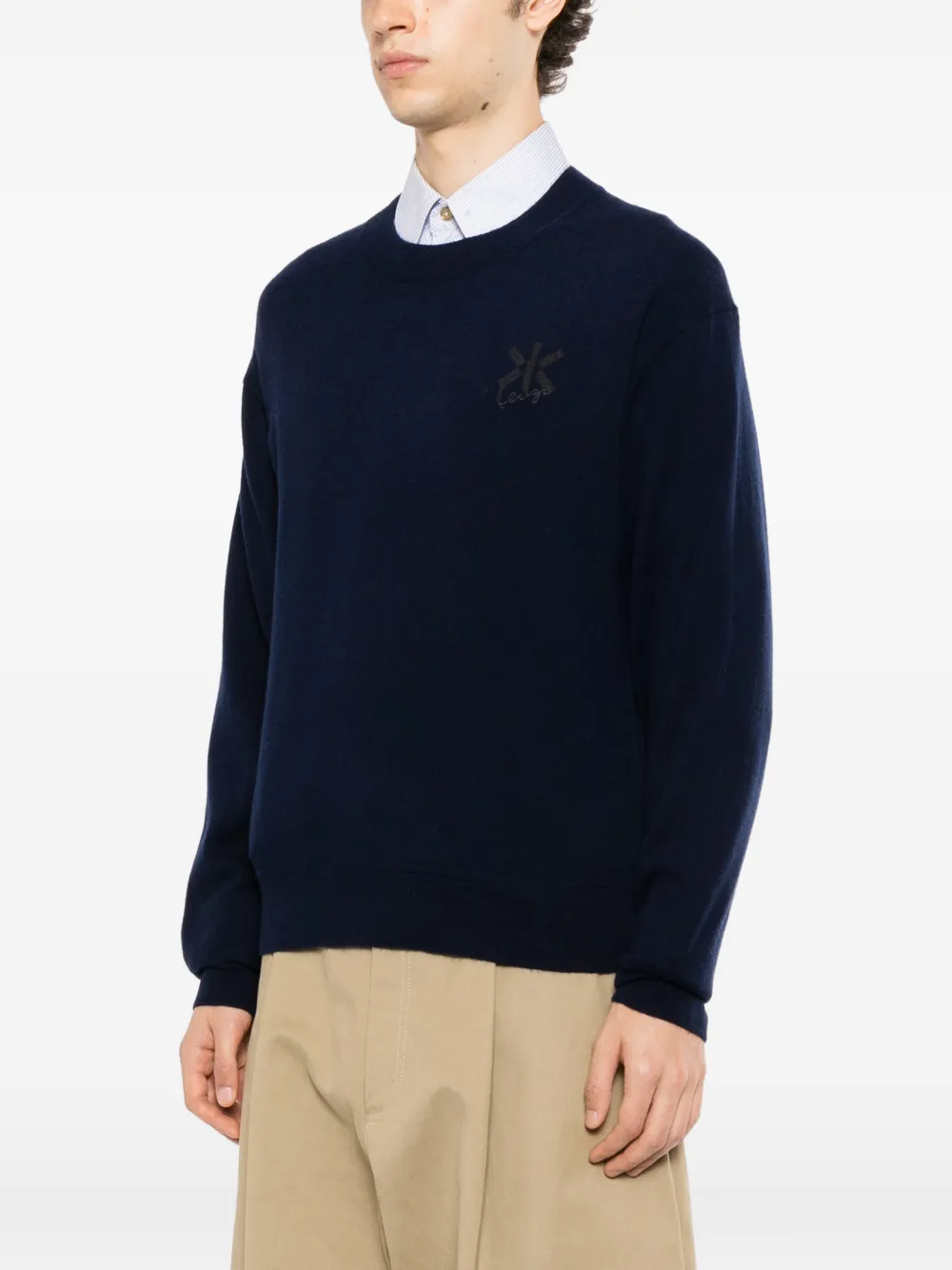 Kenzo Double K trui Blauw