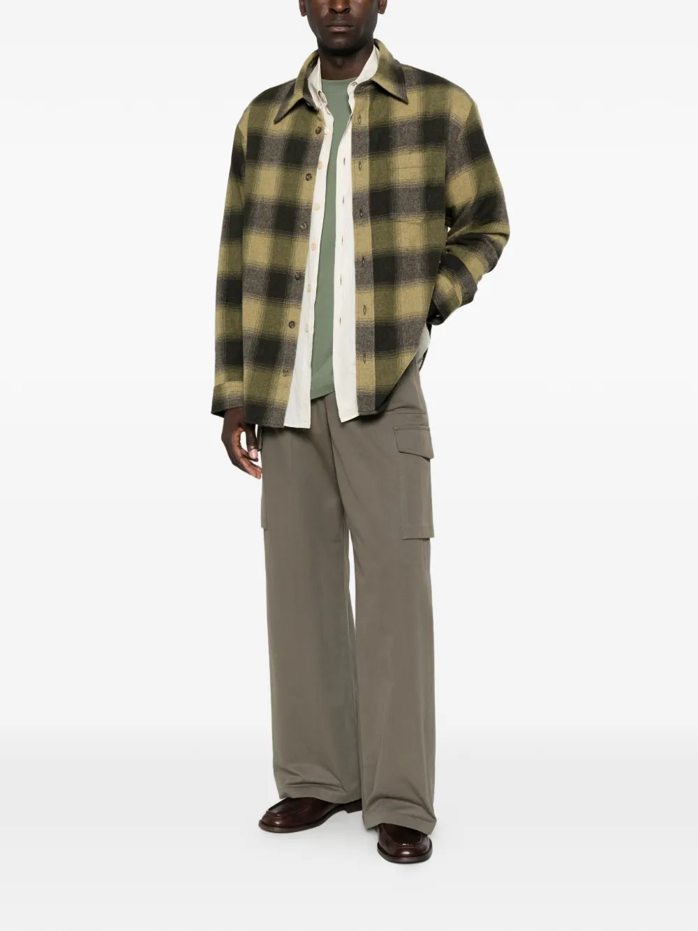 A.P.C. Geruit shirtjack Groen