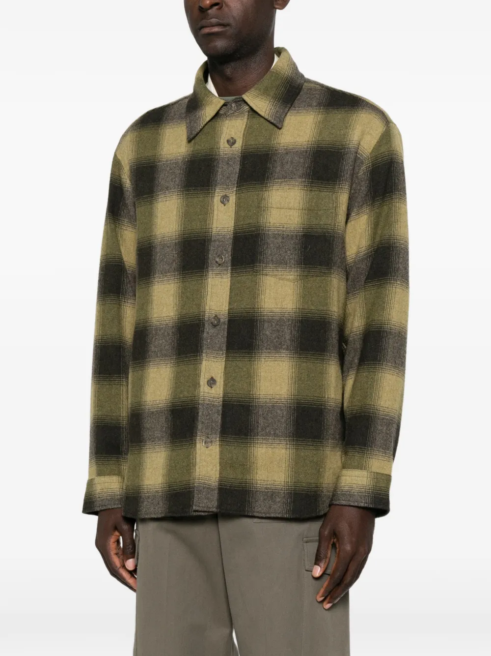 A.P.C. Geruit shirtjack Groen