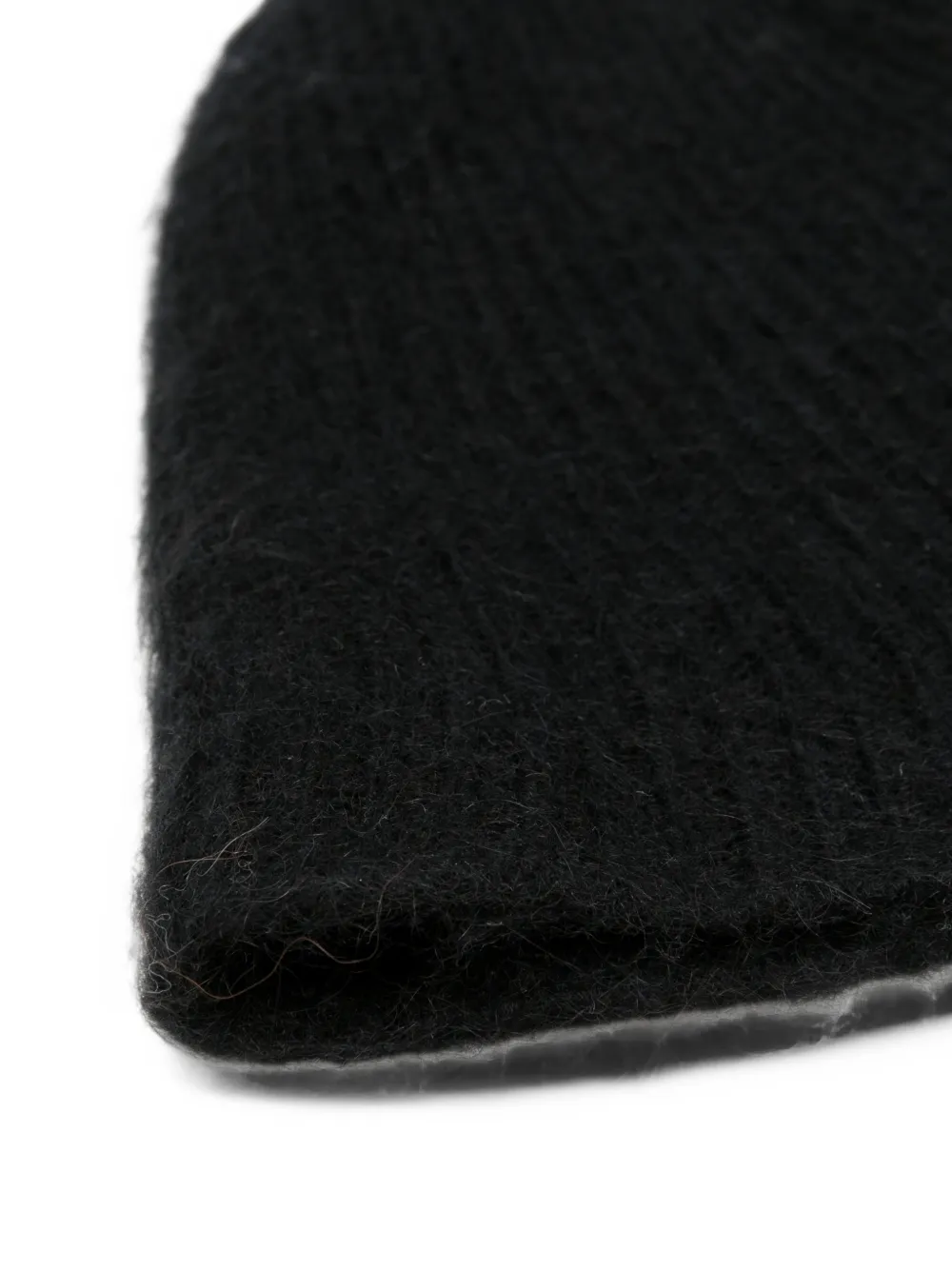 Drykorn Kapsika brushed ribbed-knit bucket hat Zwart