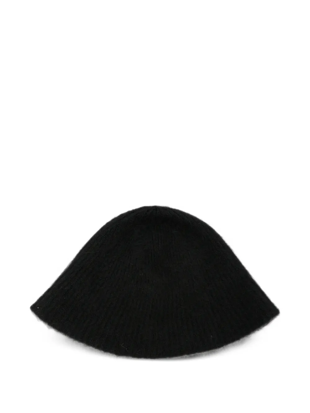 Drykorn Kapsika brushed ribbed-knit bucket hat - Noir