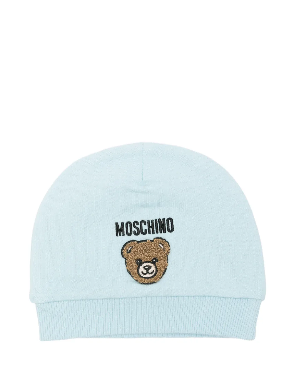 Moschino Kids Teddy Bear beanie hat - Blu