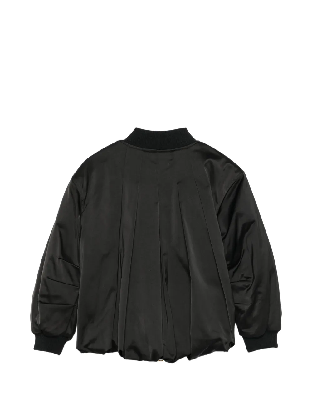 Elisabetta Franchi La Mia Bambina Capospalla bomberjack met logo-patch Zwart