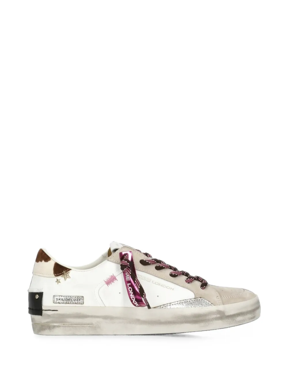 Crime London Sk8 Deluxe panelled sneakers