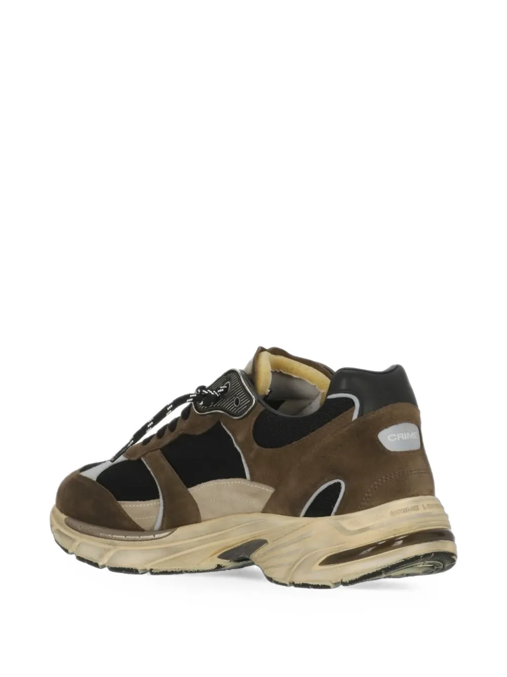 Crime London Fugitive panelled sneakers Bruin