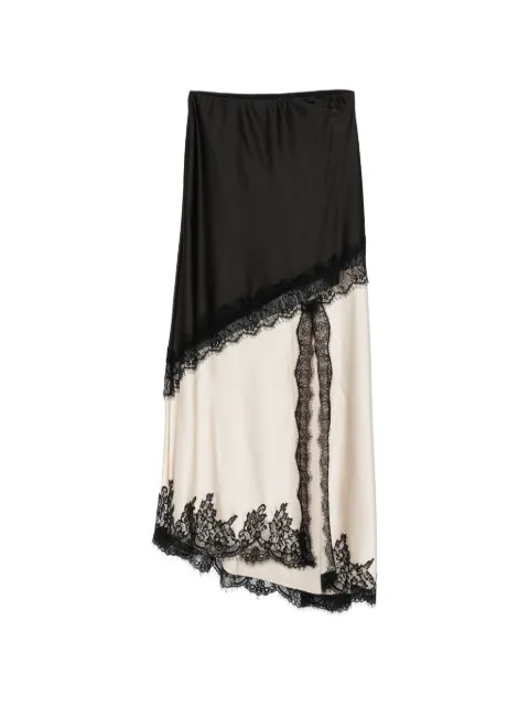 Paper Lace lace-trim panelled skirt