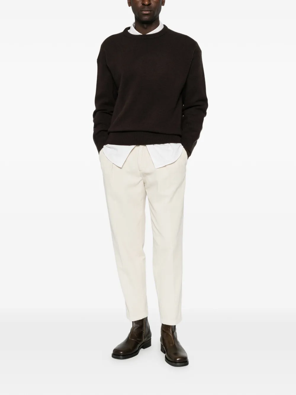 Briglia 1949 PortobelloD ribfluwelen broek Beige