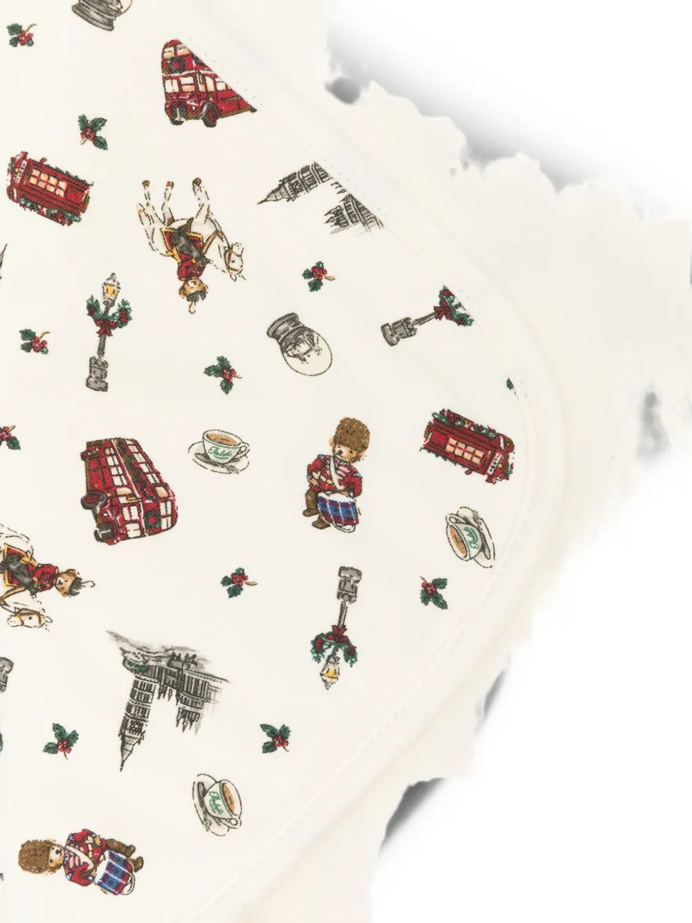 POLO RALPH LAUREN KIDS Polo Bear deken met grafische print Beige