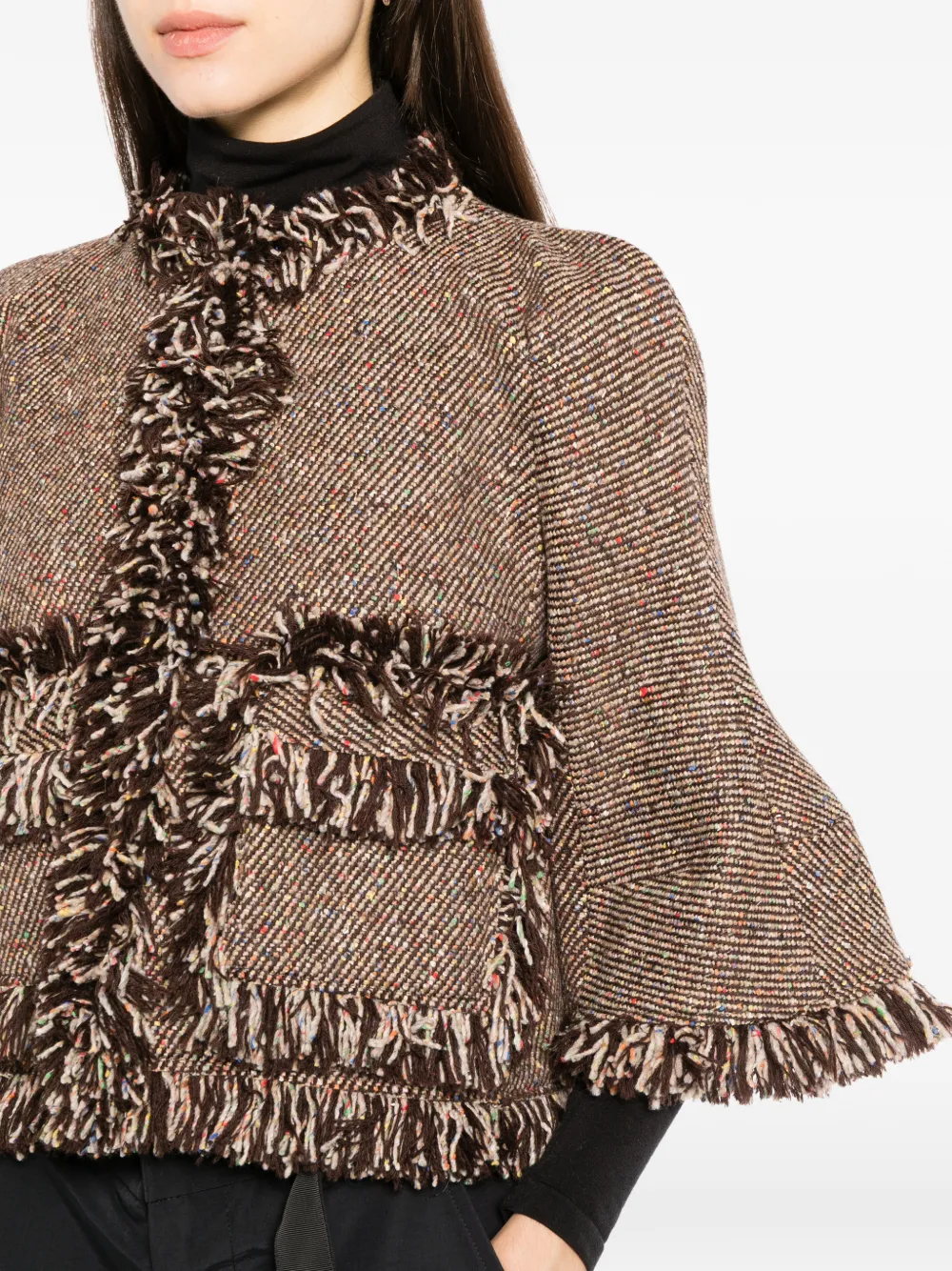 sacai Nep tweed jack Beige