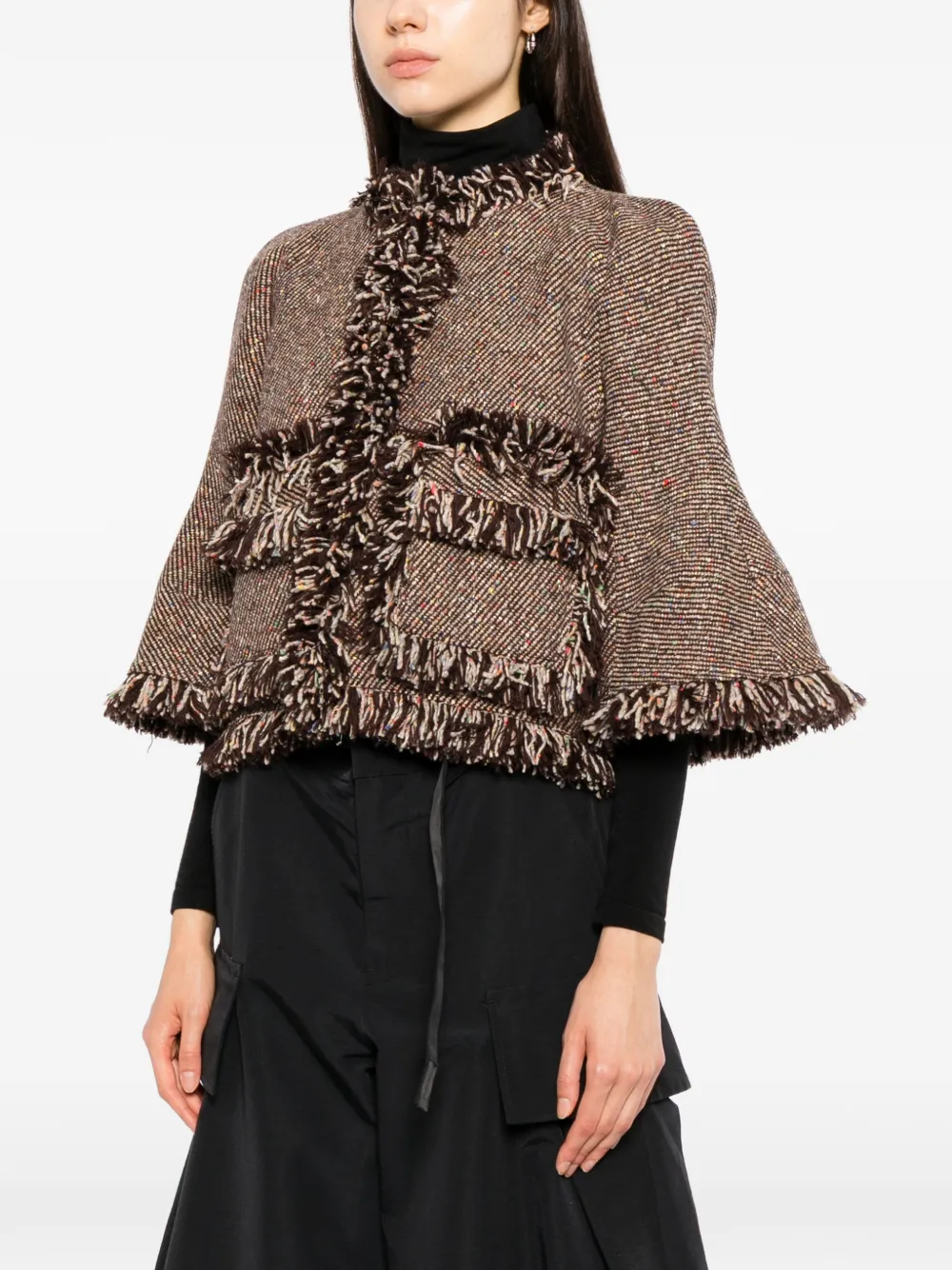 sacai Nep tweed jack Beige