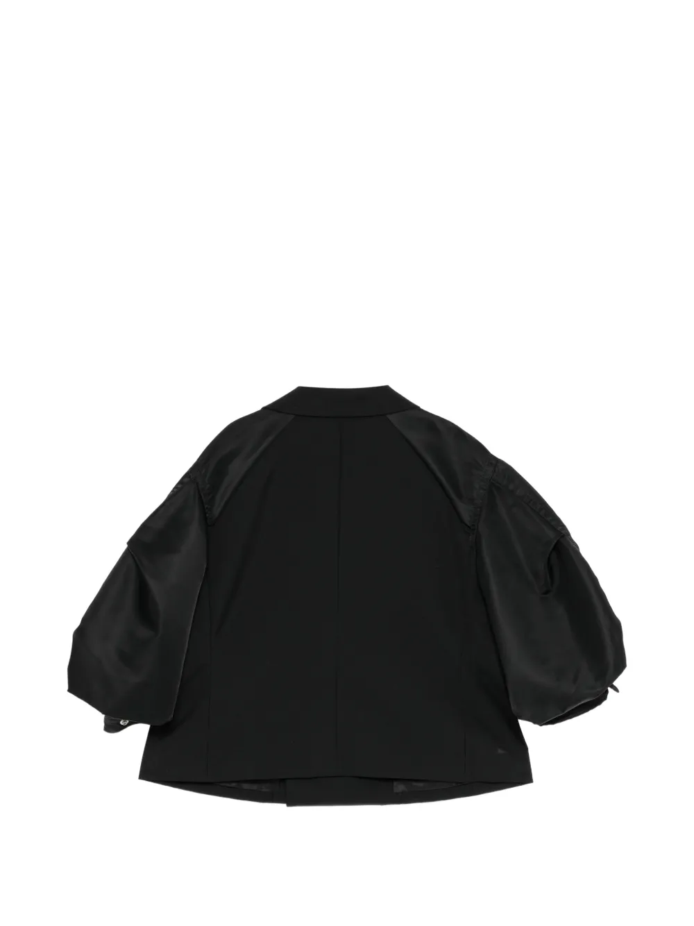 sacai veste de tailleur hybride - Noir
