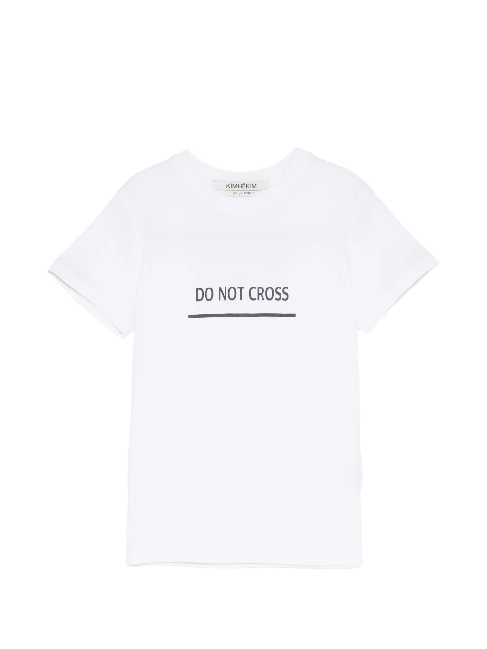Kimhekim Do Not Cross T-shirt - Blanc Kimhekim Do Not Cross T-shirt - Blanc