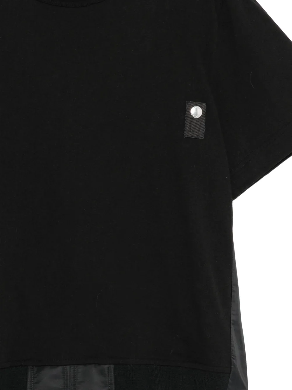 sacai Katoenen T-shirt Zwart
