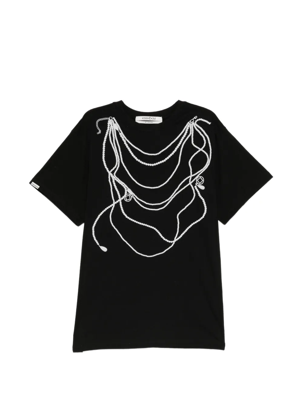 Kimhekim pearl-chain printed T-shirt