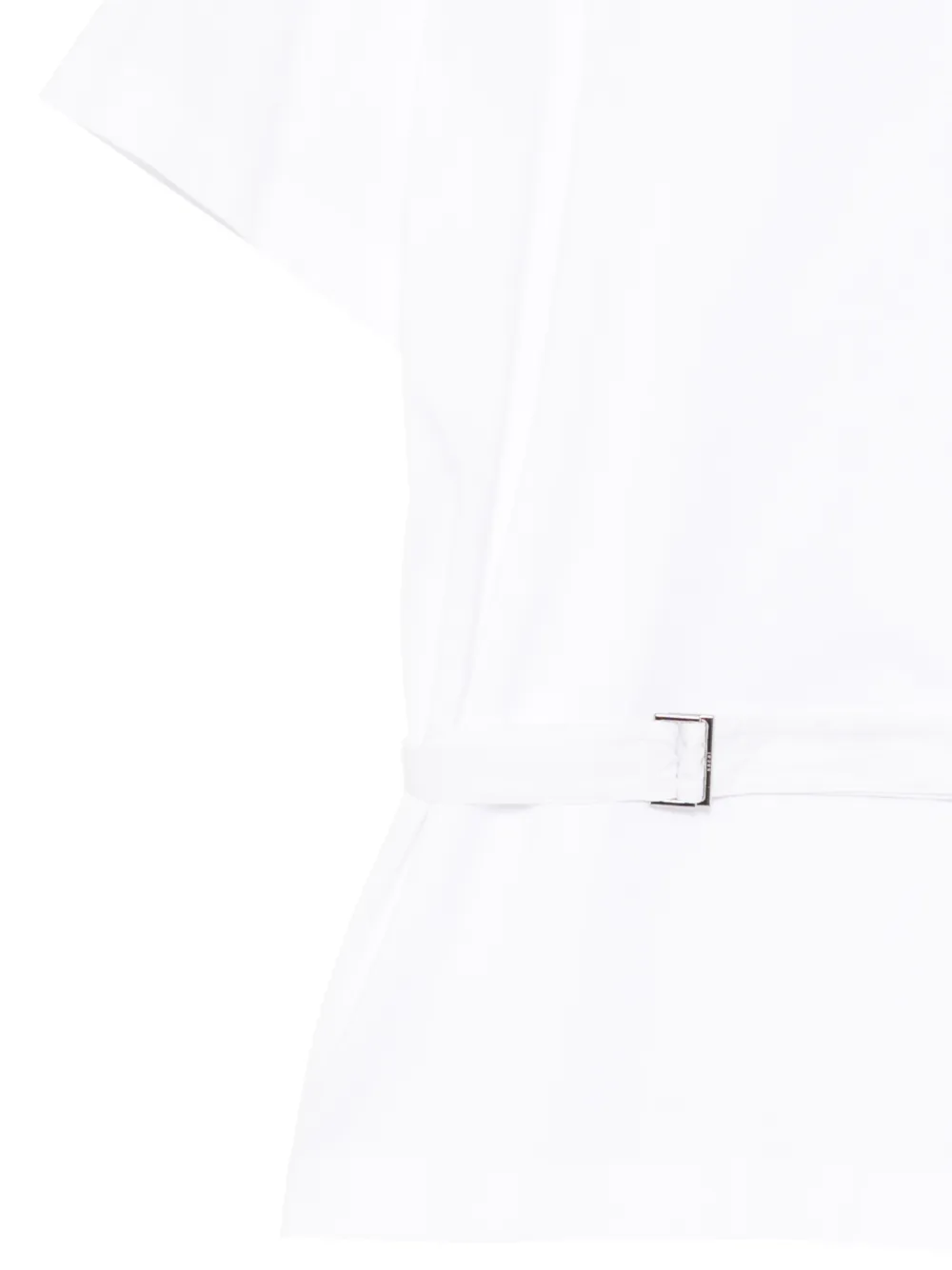 sacai T-shirt van popeline-katoenmix Wit