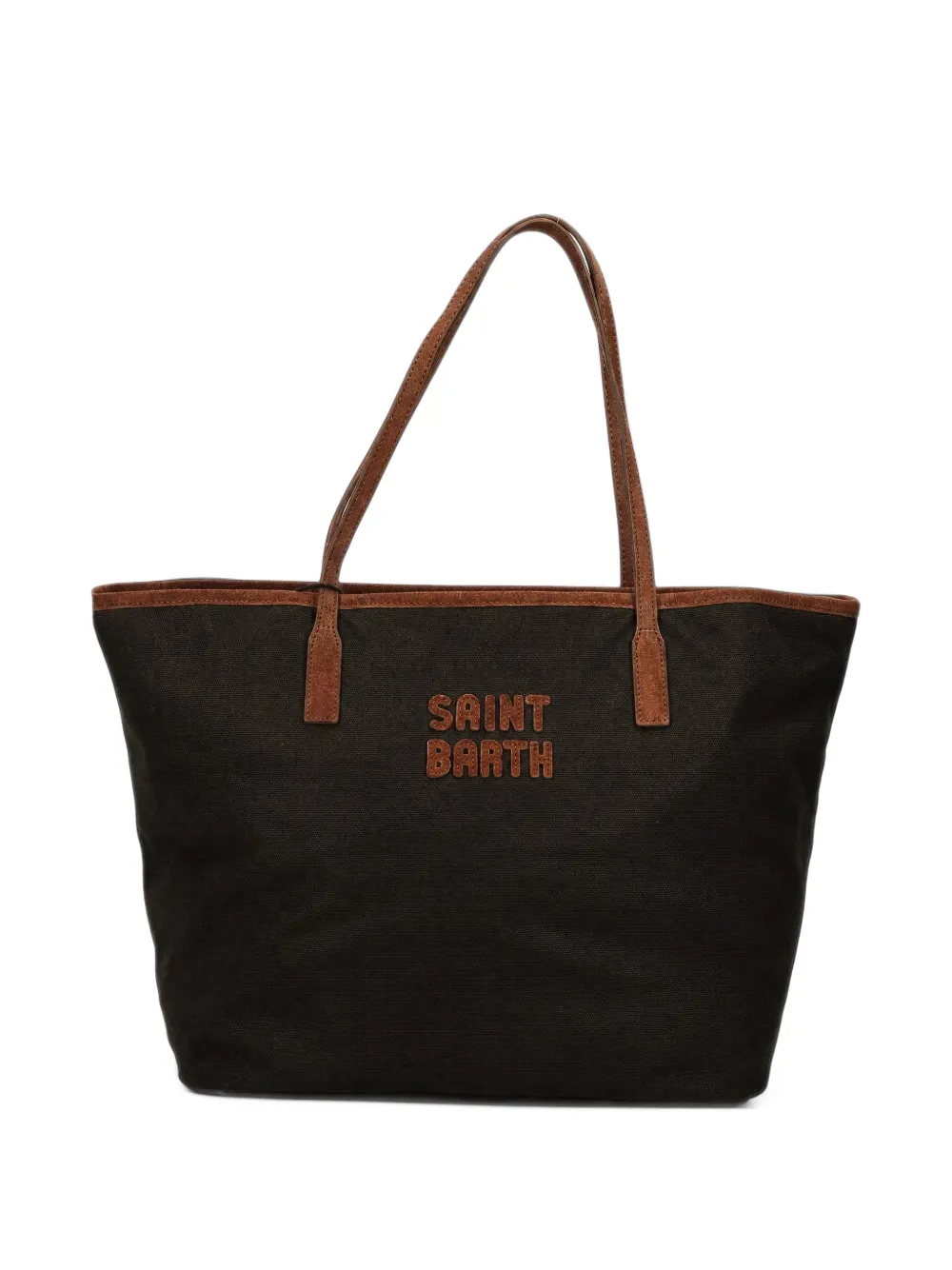 MC2 Saint Barth City shopper met logo-applicatie Bruin
