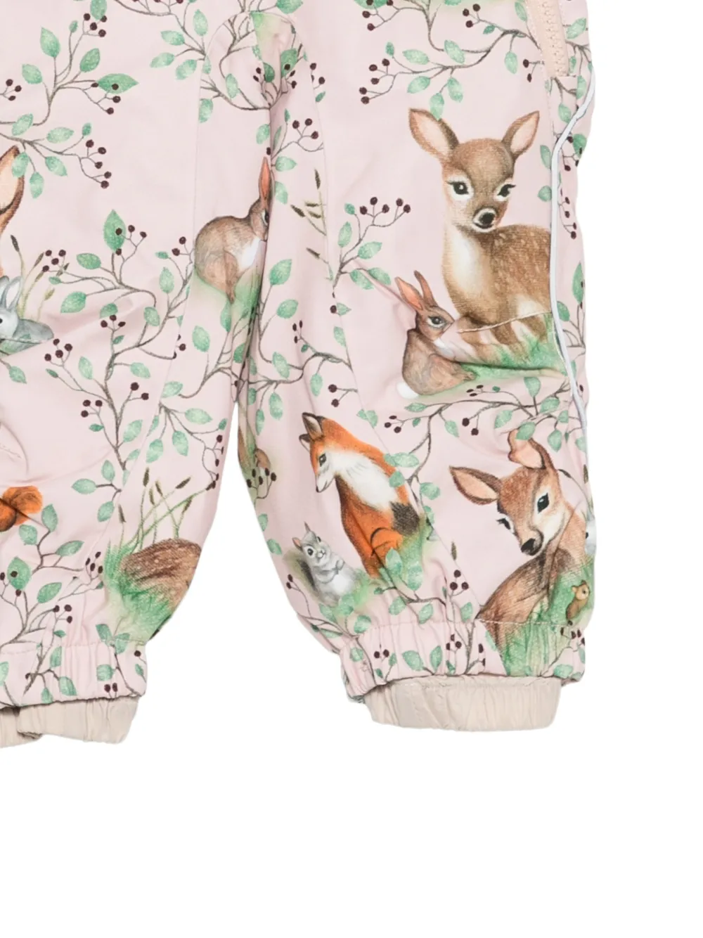 Molo Sneeuwpak met dierenprint en afwerking van imitatiebont Roze