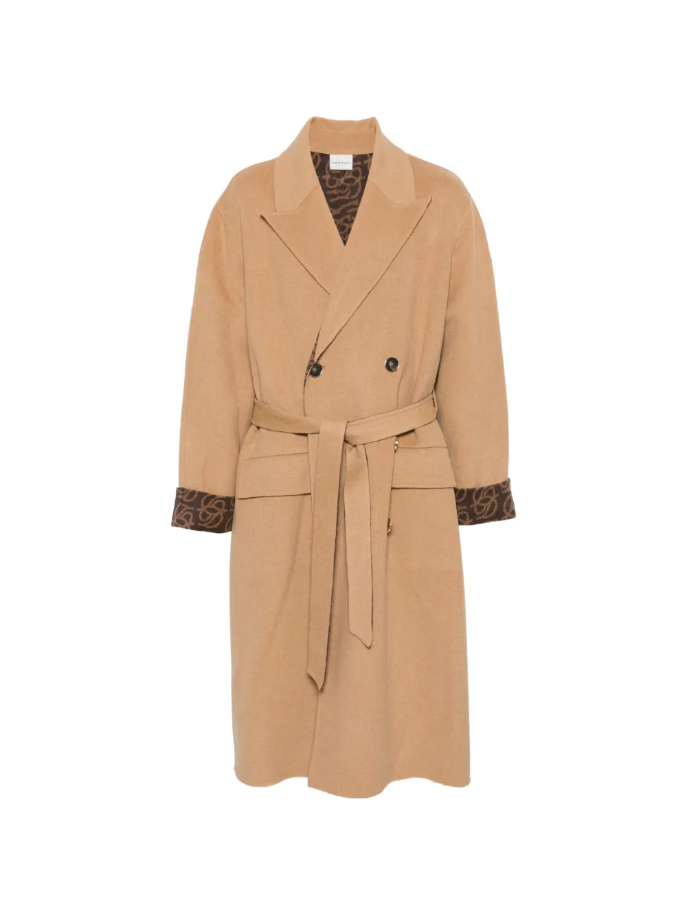 Drôle De Monsieur double-breasted belted coat - Nude