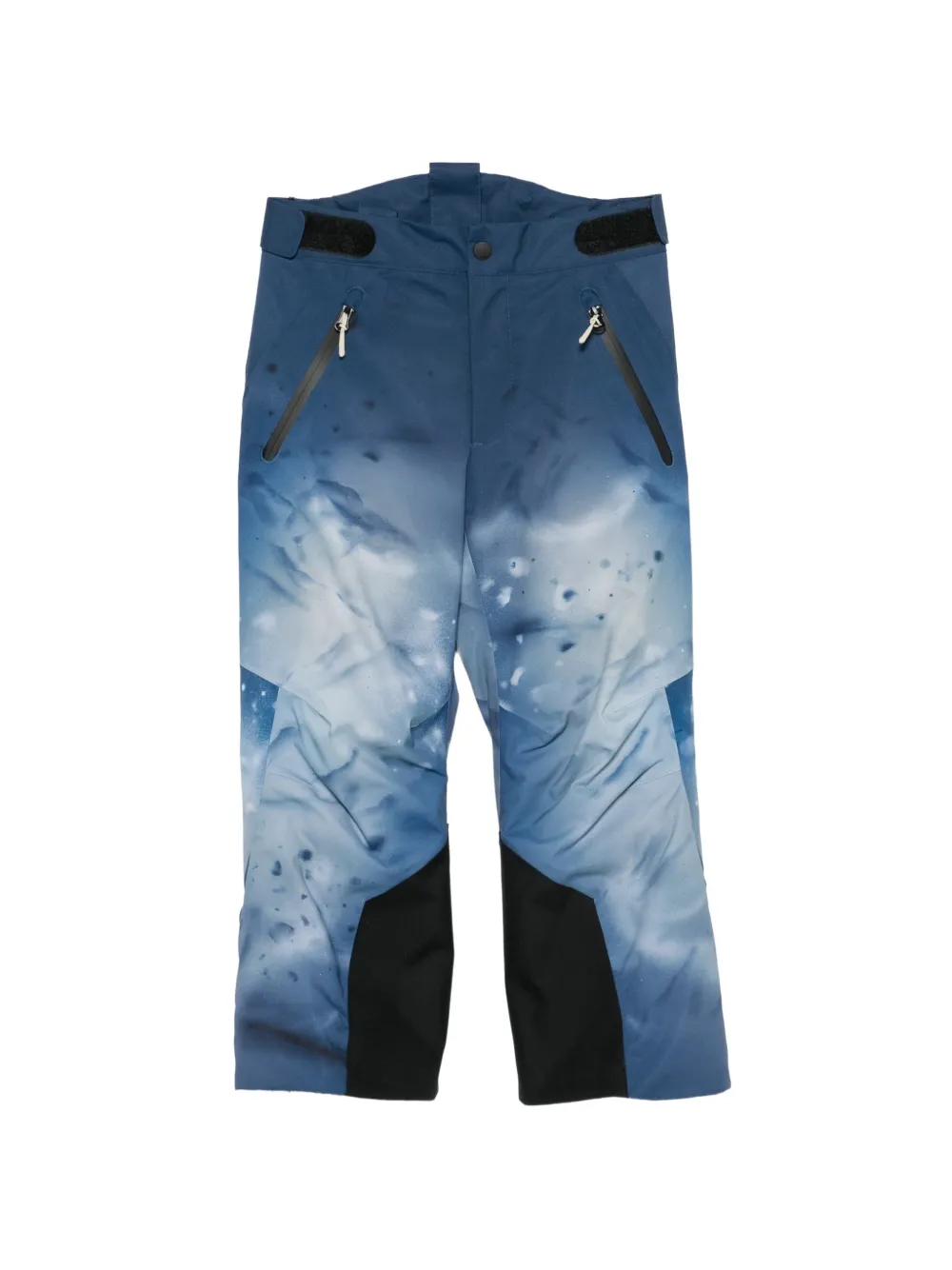Molo abstract-print panelled ski pants - Blu