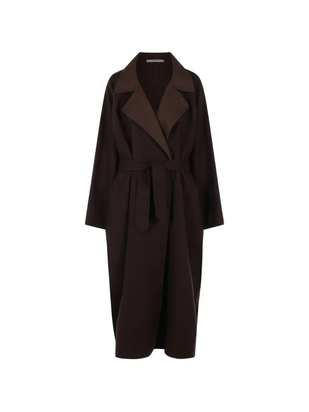 Dusan belted wrap wool coat