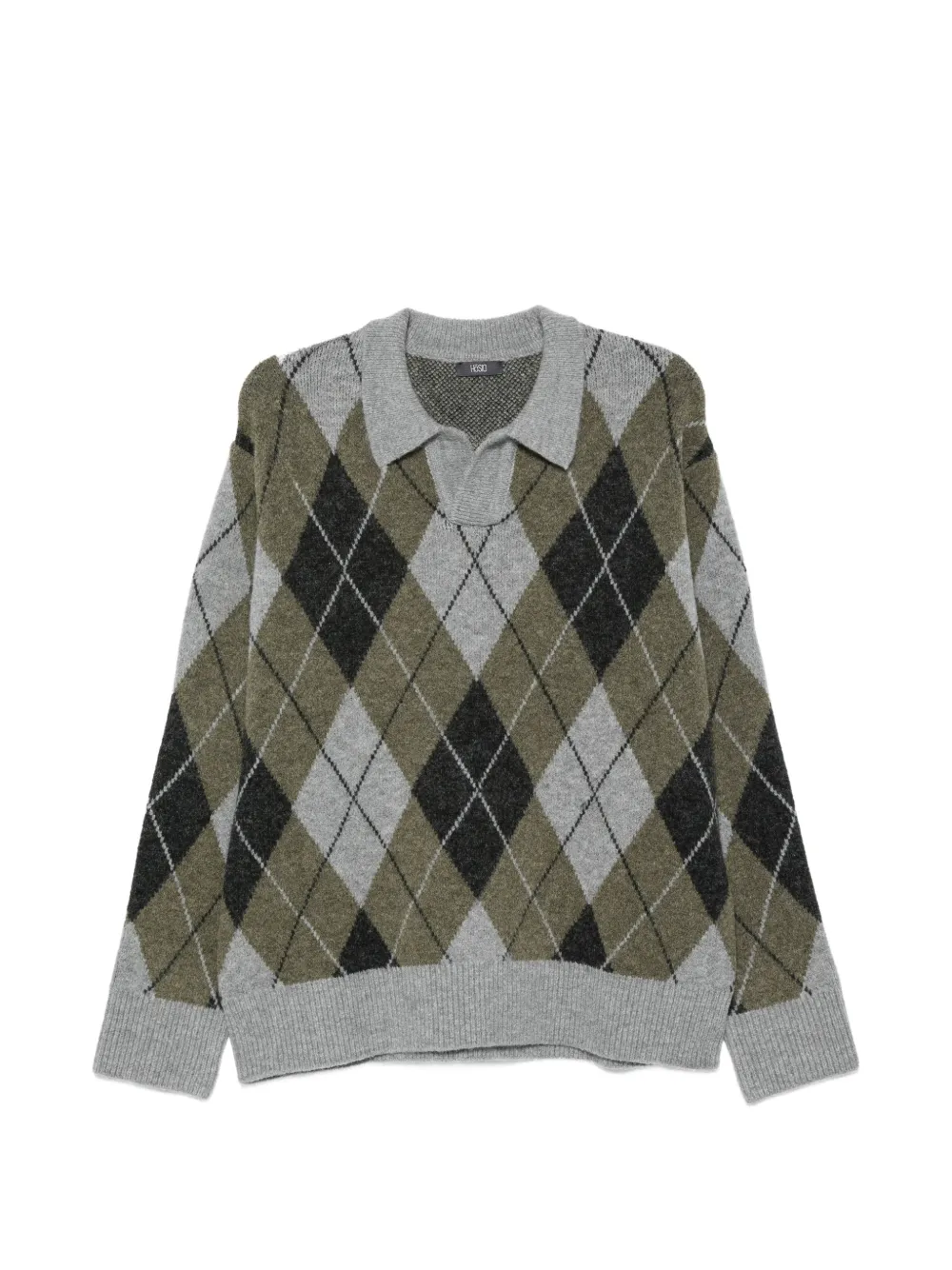 Hōsio Argyle-knit Sweater In Multi