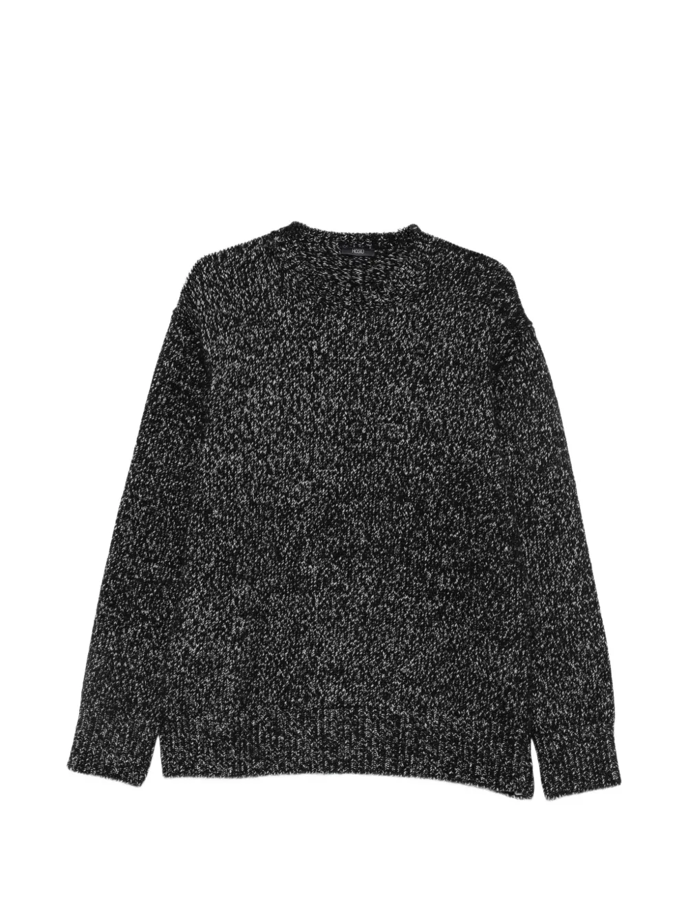 Hosio marl-knit crew-neck sweater