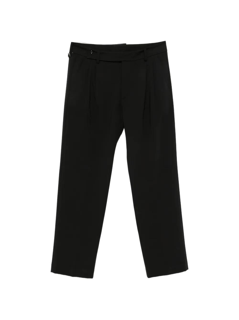 Hosio pleated straight-leg trousers
