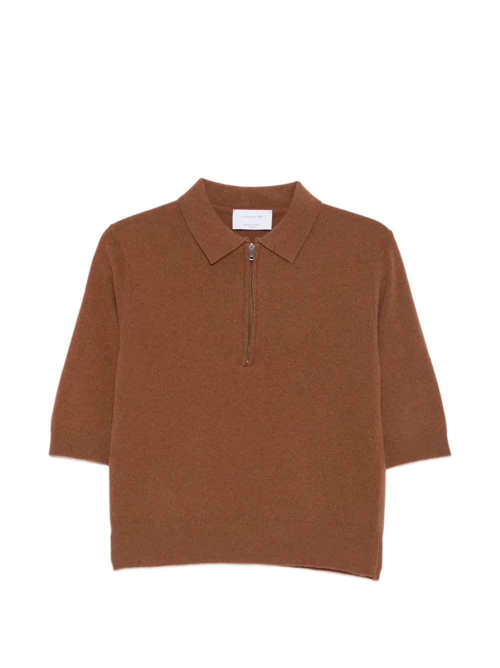 Daniele Fiesoli quarter-zip short-sleeve sweater