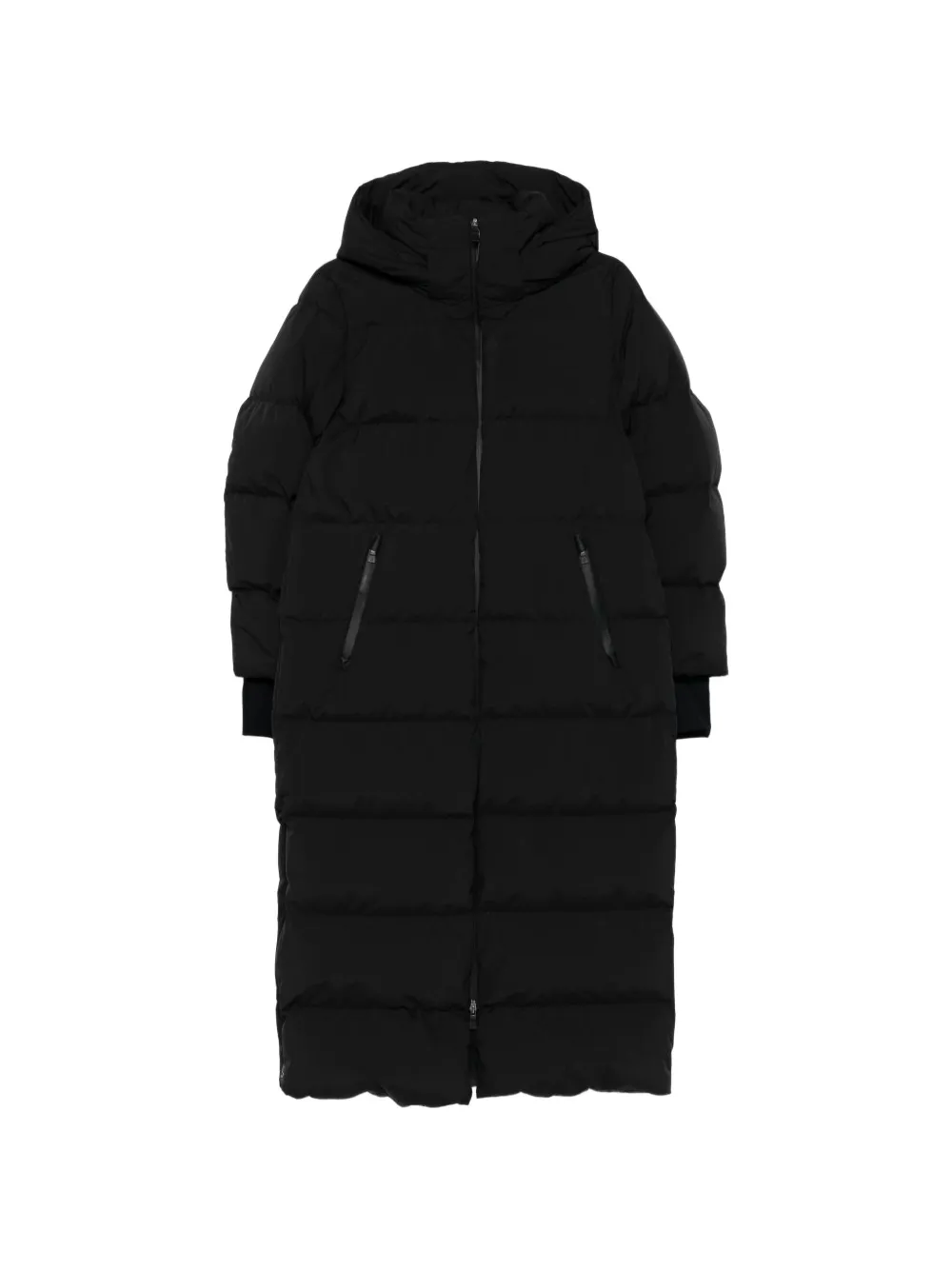 Herno double-layered hooded quilted coat - Nero