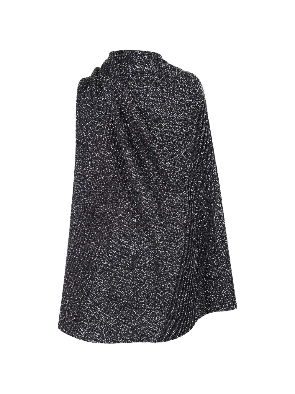 Missoni sequin-embroidered asymmetric dress Zwart