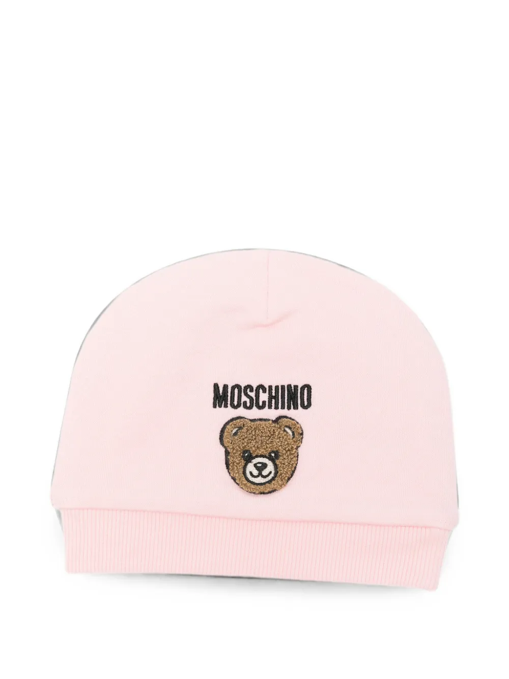 Moschino Kids Teddy Bear beanie hat - Rosa