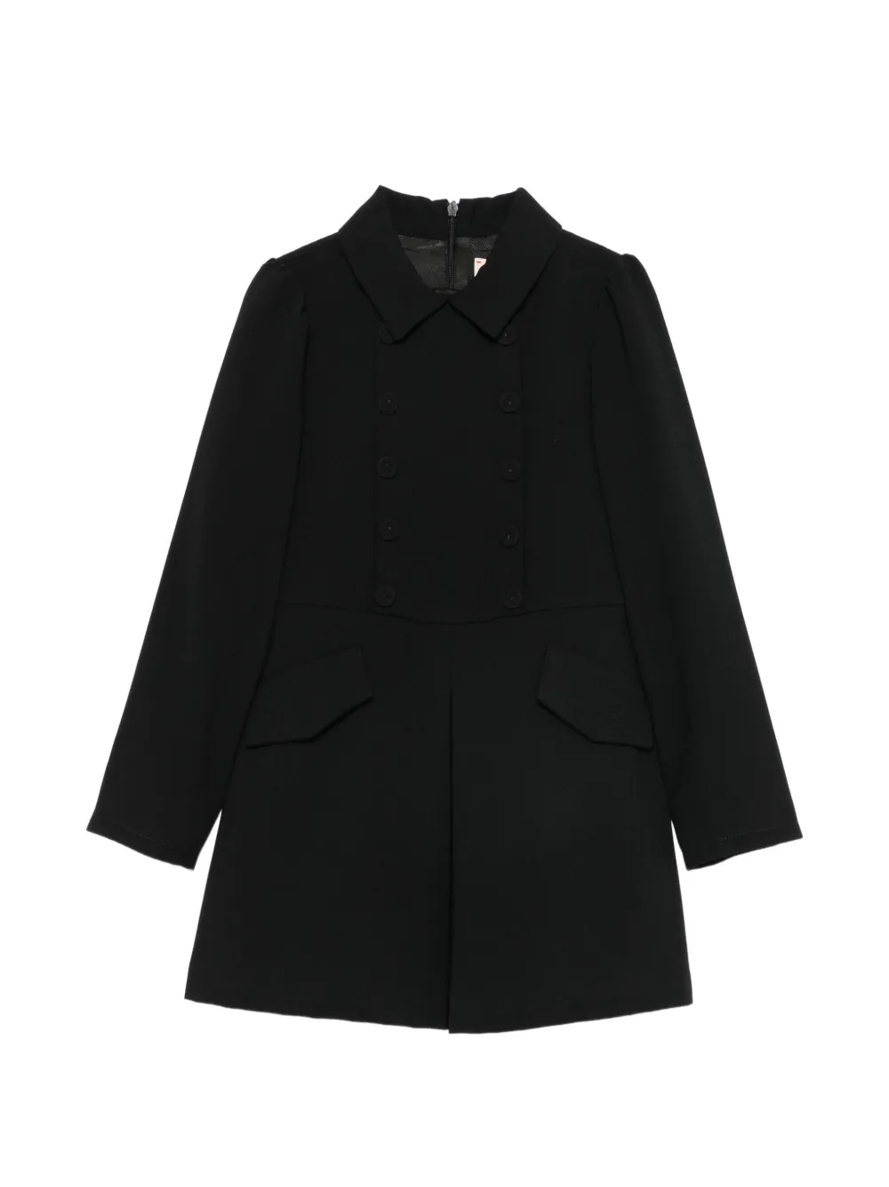 Elisabetta Franchi La Mia Bambina robe à boutonnière croisée et manches longues - Noir Elisabetta Franchi La Mia Bambina robe à boutonnière croisée et manches longues - Noir