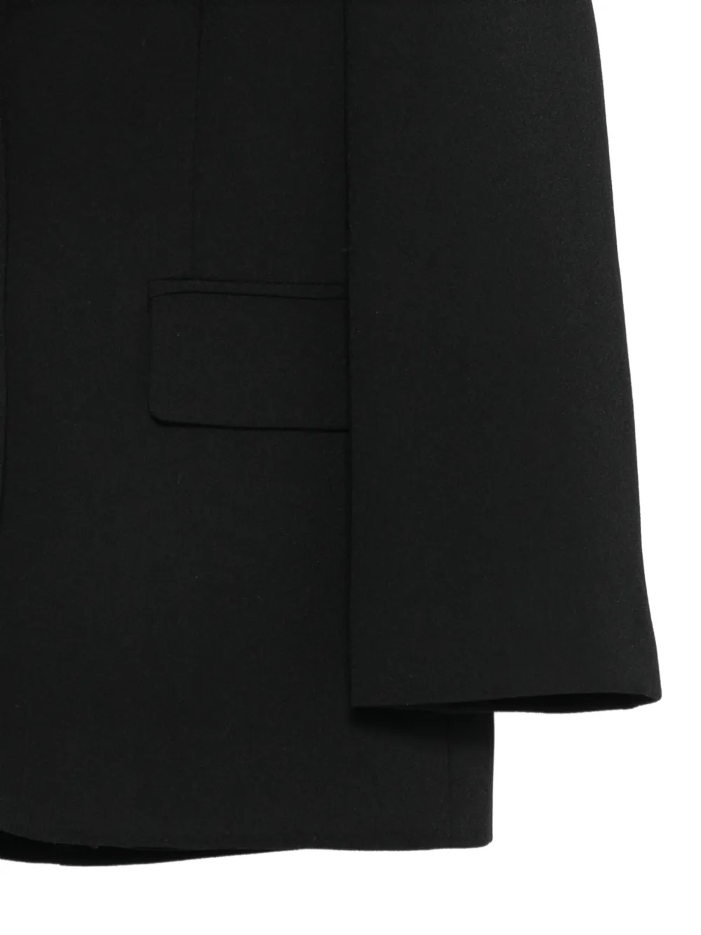 Elisabetta Franchi La Mia Bambina Blazer met gekerfde revers en enkele rij knopen Zwart