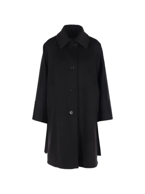Alberto Biani button-fastening raglan-sleeve coat