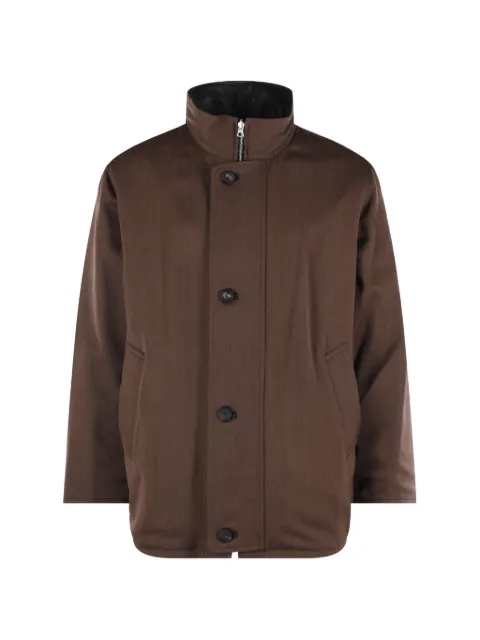 Auralee reversible high-neck jacket