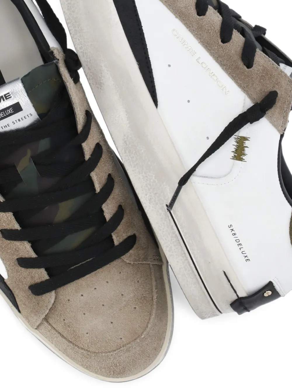 Crime London Sk8 Deluxe sneakers Wit