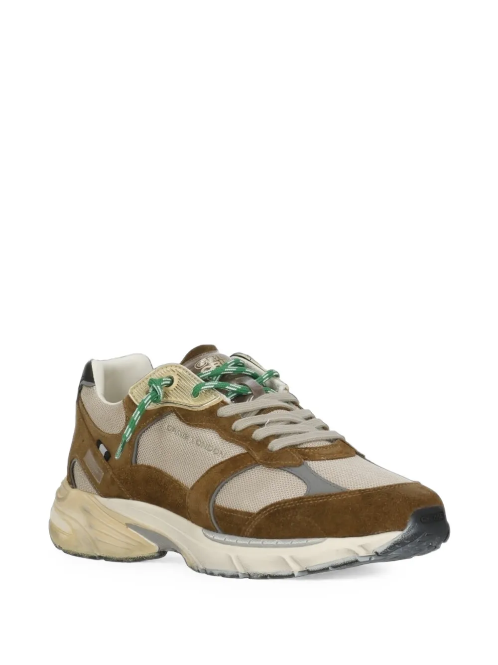 Crime London Fugitive 9094 panelled sneakers Bruin