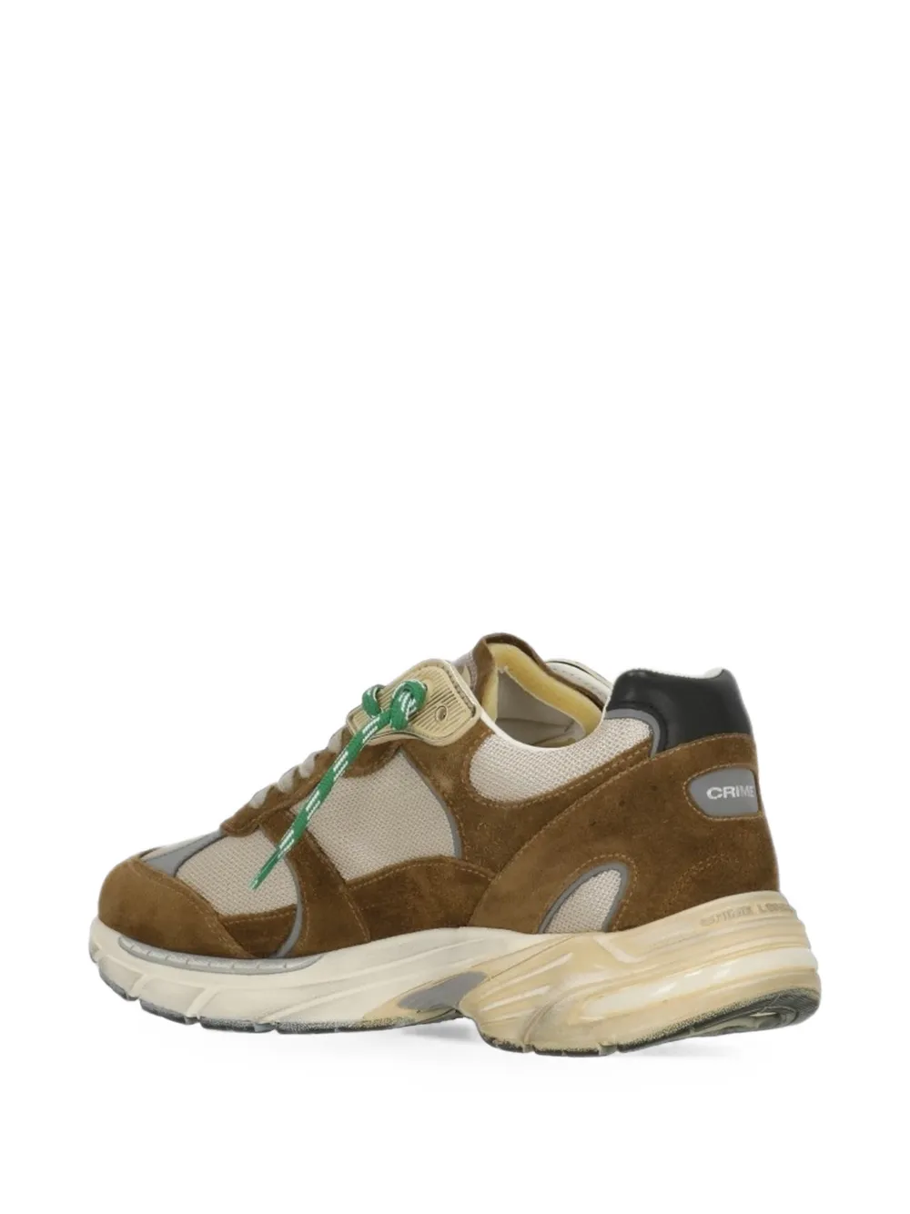 Crime London Fugitive 9094 panelled sneakers Bruin
