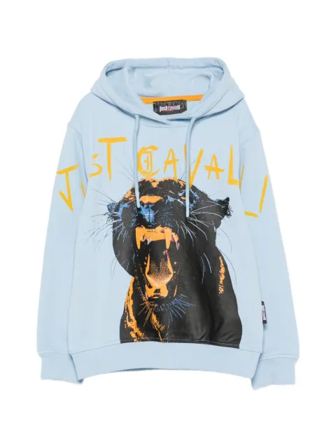Just Cavalli Kids hoodie à logo imprimé et motif panthère imprimé