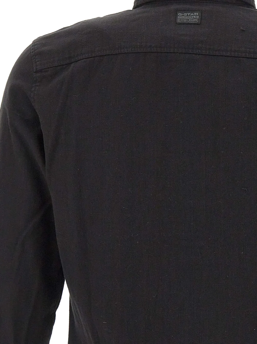 G-Star RAW Marine slim-fit shirt Zwart